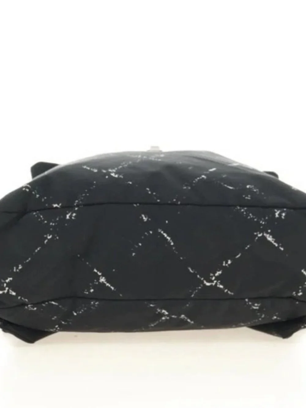 CHANEL New Travel line Backpack Nylon Black CC Auth BA12647V